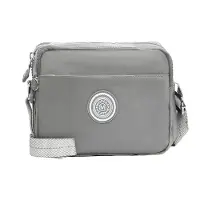 Mindesa Sac à bandoulière gris / blanc