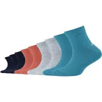 s.Oliver Chaussettes turquoise / bleu nuit / gris clair / saumon