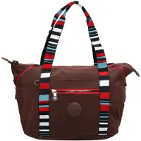 Mindesa Sac à bandoulière bleu clair / chocolat / rouge / blanc