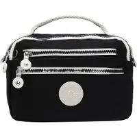 Mindesa Sac à bandoulière noir / blanc