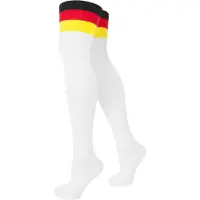 Normani Chaussettes montantes 'Deutschland' jaune / rouge vif / noir / blanc