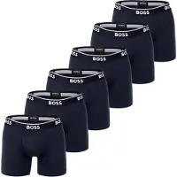 BOSS Boxers bleu foncé / blanc