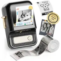 Niimbot B21 Pro Etikettendrucker Schwarz (300 dpi), Imprimante d'étiquettes, Noir