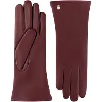 Roeckl Gants 'PRAG' lie de vin / rouge carmin / rouge foncé