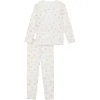 Schiesser Pyjama rose / blanc cassé