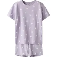 Name it Chemise de nuit violet clair / blanc