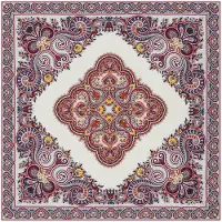 Roeckl Foulard 'SQUARE GARDEN PAISLEY' violet / mélange de couleurs