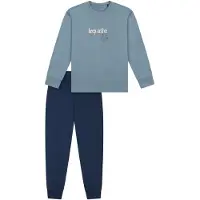 Schiesser Pyjama bleu marine / bleu-gris