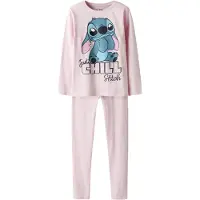 TWO SOON Pyjama 'Stitch' rose / rosé / noir / blanc