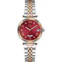 Gc Montre à affichage analogique 'Flair' or rose / lie de vin / argent