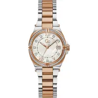 Gc Montre à affichage analogique or rose / argent