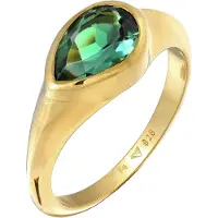 Elli PREMIUM Bague or / vert