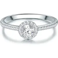 Trilani Bague argent / transparent