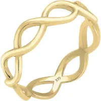 Elli PREMIUM Bague 'Infinity' or