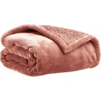 Vivaraise Plaid Michka terracotta - 220 x 240 cm