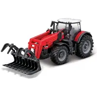 Bburago Massey Ferguson 8740S avec grappin