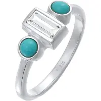Elli PREMIUM Bague turquoise / argent