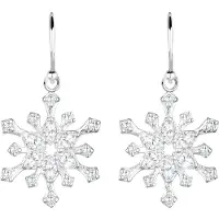 Elli Boucles d'oreilles 'Schneeflocke' argent