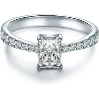 Trilani Bague argent / transparent