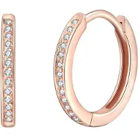 Rafaela Donata Boucles d'oreilles or rose / transparent