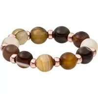 Purelei Bague 'Mokupuni' marron / or rose / noir / blanc