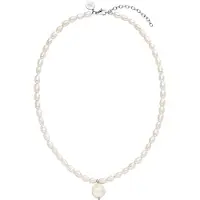 Purelei Chaîne 'Pearlfection' argent / blanc perle