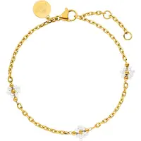 Purelei Bracelet 'Linen Blossom' or / blanc