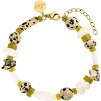 Purelei Bracelet 'Coast' beige / or / olive / blanc