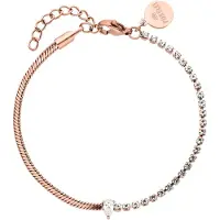 Purelei Bracelet 'Fire Fusion' or rose / transparent