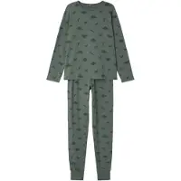 TWO SOON Pyjama vert / vert foncé