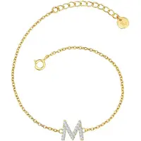 Glanzstücke Bracelet or / blanc