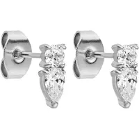 Purelei Boucles d'oreilles 'Eternal Flame' argent / transparent