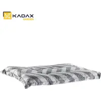 Kadax coussin d'assise "Pego", coussin pour chaise de jardin en coton, gris, 46cm