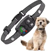 Vulpes goods Collier anti-aboiements Mini Pro - Collier d'éducation sans choc - Dispositif anti-aboiements pour petits chiens - Affichage LED - Étanche - Rechargeable - Vibration et audio