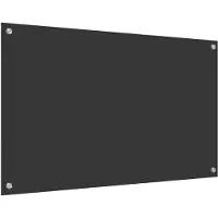 vidaXL Protection de cuisine Gris foncé 100 x 60 x 0,6 cm verre trempé