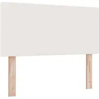 vidaXL Tête de lit LED avec des lumières à LED Crème 80 cm tissu