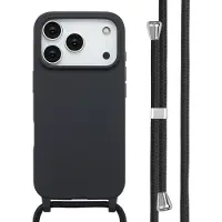 IMoshion Coque en silicone avec cordon Apple iPhone 17 Pro - Noir