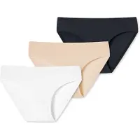 Schiesser Slip ' Invisible Soft ' beige / noir / blanc
