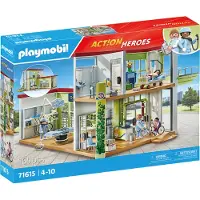 Playmobil Action Heroes 71615 Hôpital aménagé avec toit végétal