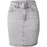 Vila Kaja Jaf Denim Skirt Gris 36 Femme