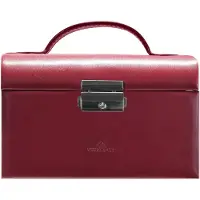 Windrose Boîte à bijoux 'Merino' rouge