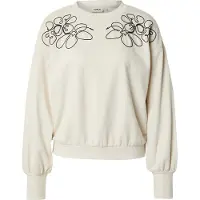 ONLY Sweat-shirt 'ONLBrooke' beige / noir