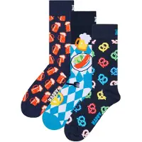 Happy socks Beer Glass Gift Set Crew Socks 3 Pairs Bleu EU 41-46