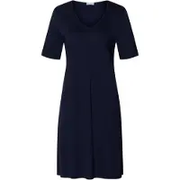 Hanro Chemise de nuit ' Cotton Silk ' bleu foncé