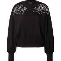 ONLY Sweat-shirt 'ONLBROOKE' noir / blanc