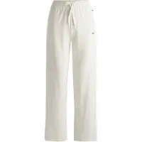 BOSS Bas de pyjama en coton stretch avec cordon de serrage et détail logo