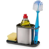Joseph Joseph Panier de Cuisine Joseph Joseph Duo Steel Sink Tidy Argent