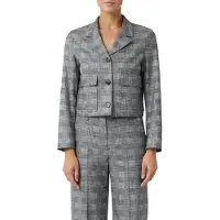 Comma Blazer gris clair / gris chiné