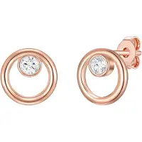 Rafaela Donata Boucles d'oreilles or rose / transparent