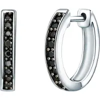 Rafaela Donata Boucles d'oreilles noir / argent